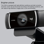 Logitech C922 HD 1080P Autofokus Webcam mit 2 omnidirektionalen Mikrofonen