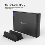 ORICO 7688C3 8TB 3,5 Zoll USB-C / Typ-C Mobile HDD Gehäuse mit abnehmbarem Sockel, Kabellänge: 1m