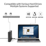ORICO 7688C3 8TB 3,5 Zoll USB-C / Typ-C Mobile HDD Gehäuse mit abnehmbarem Sockel, Kabellänge: 1m