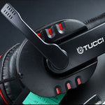 TUCCI X6 Super Bass Stereo PC Gaming Headset mit Mikrofon, X6