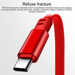 1,2m 3,5A Max 3 in 1 USB zu USB-C / Typ-C + 8Pin + Micro USB einziehbares Ladekabel
