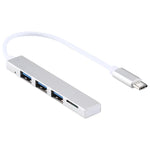 T-818 TF + 3 x USB 3.0 auf USB-C / Typ-C HUB Adapter