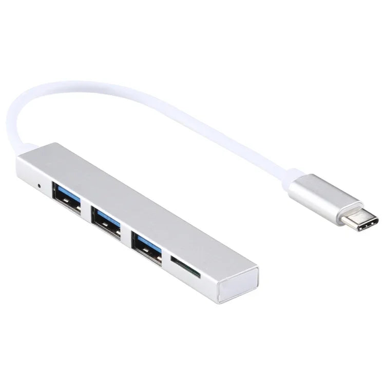 T-818 TF + 3 x USB 3.0 auf USB-C / Typ-C HUB Adapter
