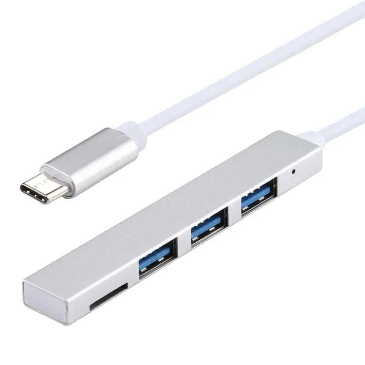 T-818 TF + 3 x USB 3.0 auf USB-C / Typ-C HUB Adapter