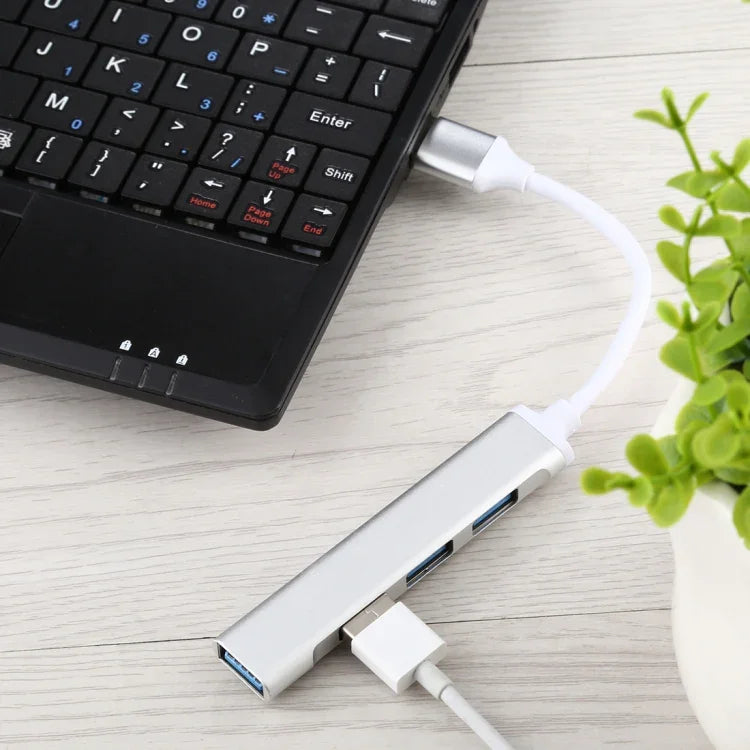 A-809 4 x USB 3.0 zu USB 3.0 Aluminiumlegierung HUB Adapter, A-809