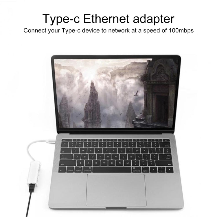 KY-RTL8152B USB-C / Typ-C 10 / 100 Mbps Ethernet Adapter Netzwerkkarte, USB Typ-C 100Mbps