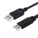 2 in 1 USB 2.0 Stecker zu 2 Dual USB Stecker Kabel für Computer / Laptop, Länge: 50cm, USB 2.0 AM zu 2 USB 2.0 AM
