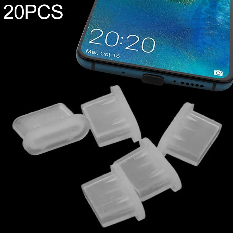 20 Stück Silikon-Staubschutzstopfen für USB-C / Typ-C Anschluss