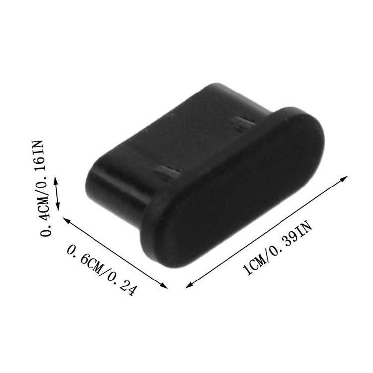 20 Stück Silikon-Staubschutzstopfen für USB-C / Typ-C Anschluss