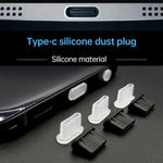 20 Stück Silikon-Staubschutzstopfen für USB-C / Typ-C Anschluss