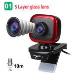 HXSJ A849 480P verstellbare 360-Grad HD Video Webcam PC-Kamera mit Mikrofon
