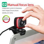 HXSJ A849 480P verstellbare 360-Grad HD Video Webcam PC-Kamera mit Mikrofon