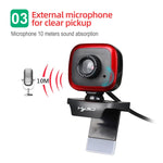 HXSJ A849 480P verstellbare 360-Grad HD Video Webcam PC-Kamera mit Mikrofon