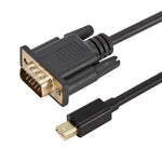 Mini DP zu VGA Konverterkabel, Kabellänge: 1,8m, Mini DP zu VGA