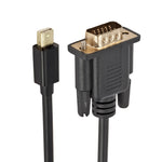 Mini DP zu VGA Konverterkabel, Kabellänge: 1,8m, Mini DP zu VGA