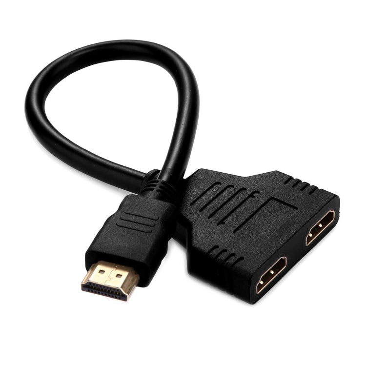 30cm HDMI Stecker zu Dual HDMI Buchse 1.4 Version Kabelanschluss Adapter