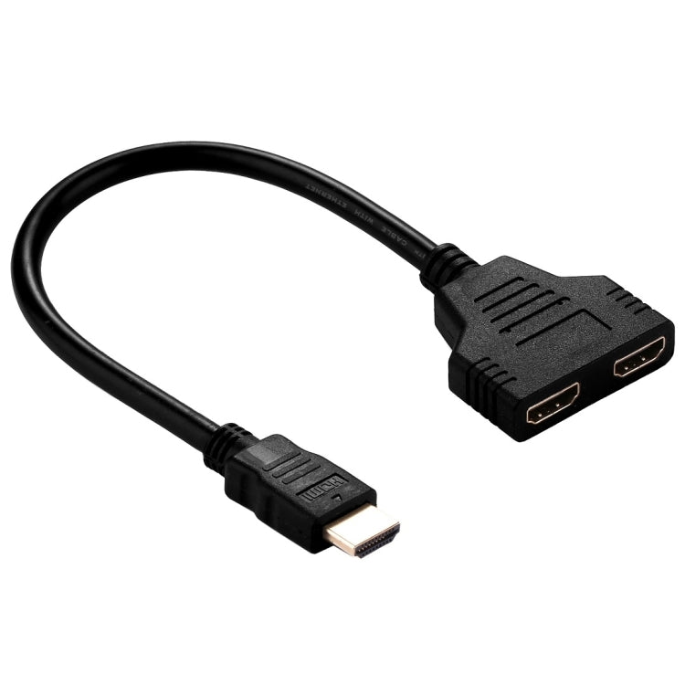 30cm HDMI Stecker zu Dual HDMI Buchse 1.4 Version Kabelanschluss Adapter