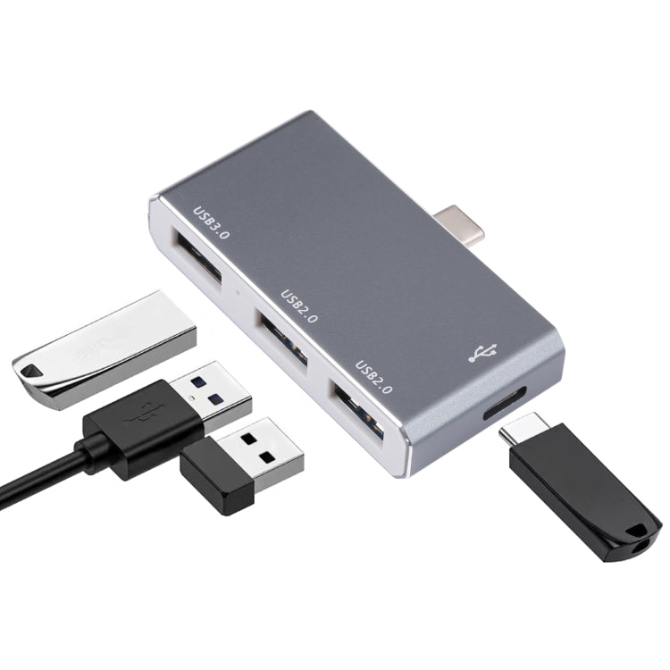 USB-C / Typ-C zu OTG 4-Port Typ-C USB 3.0 USB 2.0 HUB Adapter