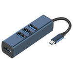 RDS 6307-4 USB-C / Typ-C zu USB3.0 + Dreifach USB2.0 4-in-1 HUB Adapter, 6307-4