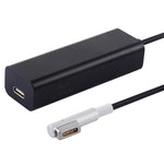 AnyWatt 85W USB-C / Type-C Buchse zu 5 Pin MagSafe 1 Stecker L-Form Serie Ladeadapter Konverter für MacBook, 85W Schwarz, 85W Weiß