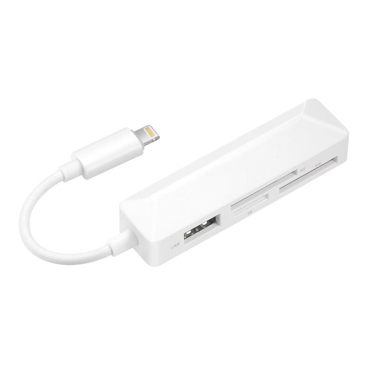 4 in 1 MS + SD + TF + USB2.0 Multifunktions-Kartenleser für 8-Pin-Geräte, 8 Pin