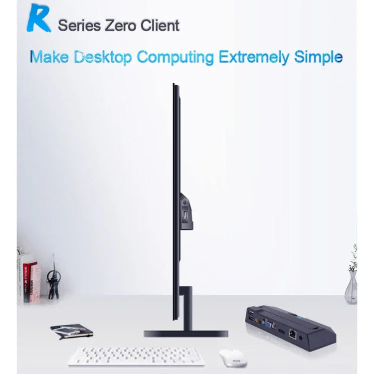 Zero Client R1 Mini-PC, Cortex Quad A9 Quad-Core bis zu 1,6 GHz, RAM: 1 GB, ROM: 8 GB, unterstützt HDMI, VGA, RJ45, Lautsprecher, kabelgebundene Version