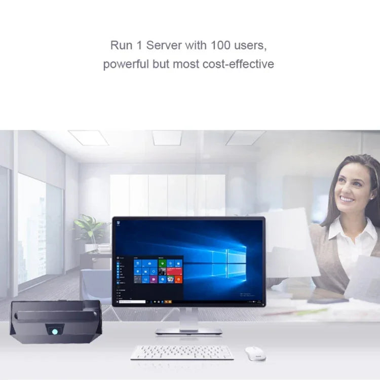 Zero Client R1 Mini-PC, Cortex Quad A9 Quad-Core bis zu 1,6 GHz, RAM: 1 GB, ROM: 8 GB, unterstützt HDMI, VGA, RJ45, Lautsprecher, kabelgebundene Version