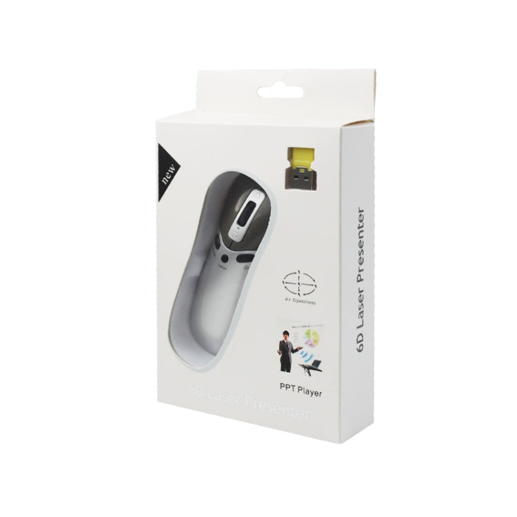 PR-05 2,4G Drahtlos 6D Gyroskop Flug Luftmaus Laserpointer Stift Presenter für PC / Laptop Unterricht Konferenz Vortrag