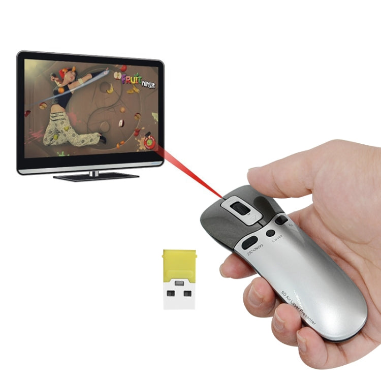 PR-05 2,4G Drahtlos 6D Gyroskop Flug Luftmaus Laserpointer Stift Presenter für PC / Laptop Unterricht Konferenz Vortrag