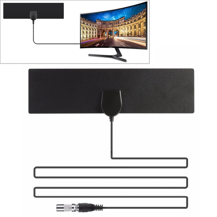 25 Meilen Reichweite 28dBi High Gain Verstärkte Digitale HDTV-Antenne für Innen- und Außenbereich mit 3,7m Koaxialkabel & IEC Adapter, 25 Meilen 28dBi