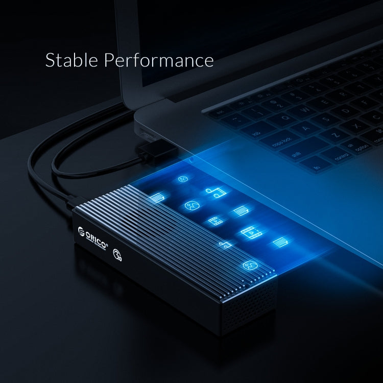 ORICO M2PVC3-G20-GY-BP USB3.2 20Gbps M.2 NVMe SSD Gehäuse, M2PVC3-G20-GY-BP