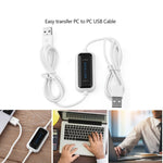 Hochgeschwindigkeits USB PC zu PC Online-Datenfreigabelink Netz Direkt Dateiübertragungsbrückenkabel, Länge: 1,75m