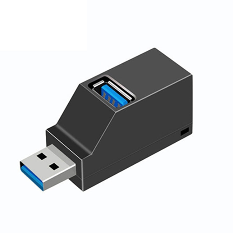 Tragbarer Mini 2 x USB 2.0 + 1 x USB 3.0 HUB mit Schlüsselband, USB 3.0