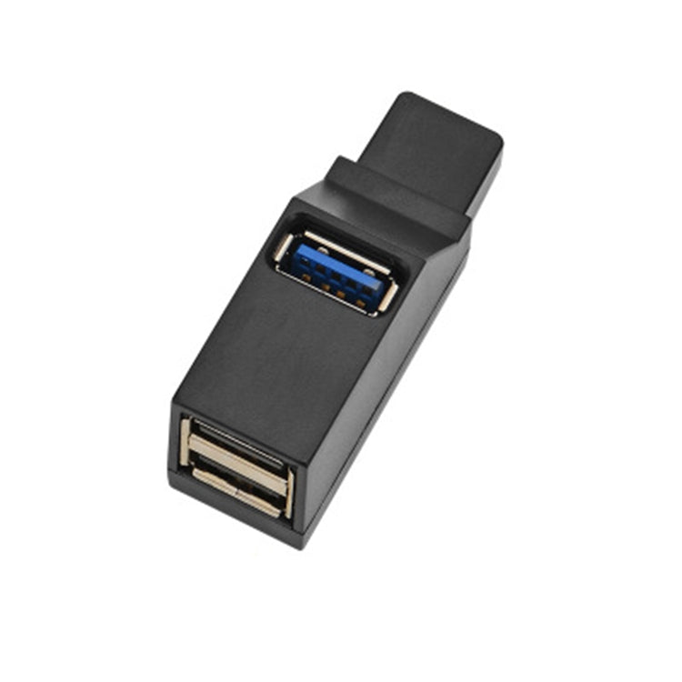 Tragbarer Mini 2 x USB 2.0 + 1 x USB 3.0 HUB mit Schlüsselband, USB 3.0