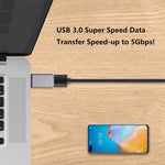 USB-C / Type-C 3.1 Stecker auf USB 3.0 Buchse Daten-/Ladeadapter aus Aluminiumlegierung