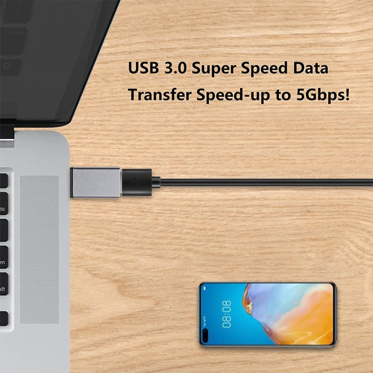 USB-C / Type-C 3.1 Stecker auf USB 3.0 Buchse Daten-/Ladeadapter aus Aluminiumlegierung