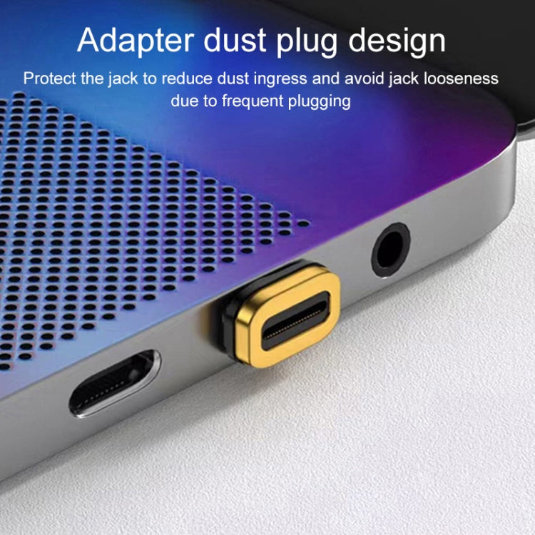 100W USB-C / Type-C Stecker auf Buchse Winkel magnetischer Ladeadapter, 100W Winkel
