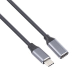 USB-C / Type-C Stecker zu USB-C / Type-C Buchse Adapterkabel, Kabellänge: 50cm, 50cm