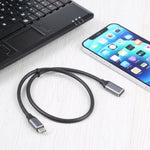 USB-C / Type-C Stecker zu USB-C / Type-C Buchse Adapterkabel, Kabellänge: 50cm, 50cm