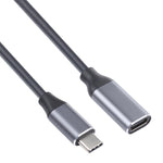 USB-C / Type-C Stecker zu USB-C / Type-C Buchse Adapterkabel, Kabellänge: 1m, 1m