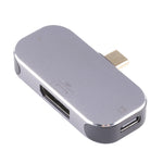 3 in 1 USB-C / Typ-C männlich zu USB-C / Typ-C Lade + USB + DP weiblich Adapter, USB-C / Typ-C + USB + DP