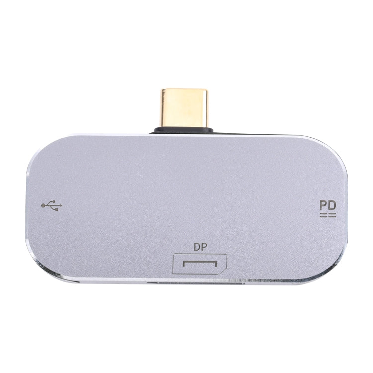 3 in 1 USB-C / Typ-C männlich zu USB-C / Typ-C Lade + USB + DP weiblich Adapter, USB-C / Typ-C + USB + DP