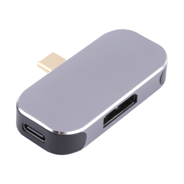3 in 1 USB-C / Typ-C männlich zu USB-C / Typ-C Lade + USB + DP weiblich Adapter, USB-C / Typ-C + USB + DP