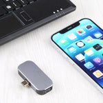 3 in 1 USB-C / Typ-C männlich zu USB-C / Typ-C Lade + USB + DP weiblich Adapter, USB-C / Typ-C + USB + DP