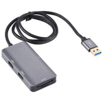 5 in 1 Dual USB 3.0 + CF + TF + SD Multifunktionaler USB 3.0 Kartenleser, 5 in 1 USB 3.0