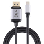 4K 60Hz Type-C / USB-C Stecker zu DP Stecker Adapterkabel, Länge: 1,8m, DP Stecker