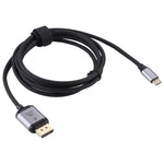 4K 60Hz Type-C / USB-C Stecker zu DP Stecker Adapterkabel, Länge: 1,8m, DP Stecker
