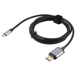 4K 60Hz Type-C / USB-C Stecker zu DP Stecker Adapterkabel, Länge: 1,8m, DP Stecker
