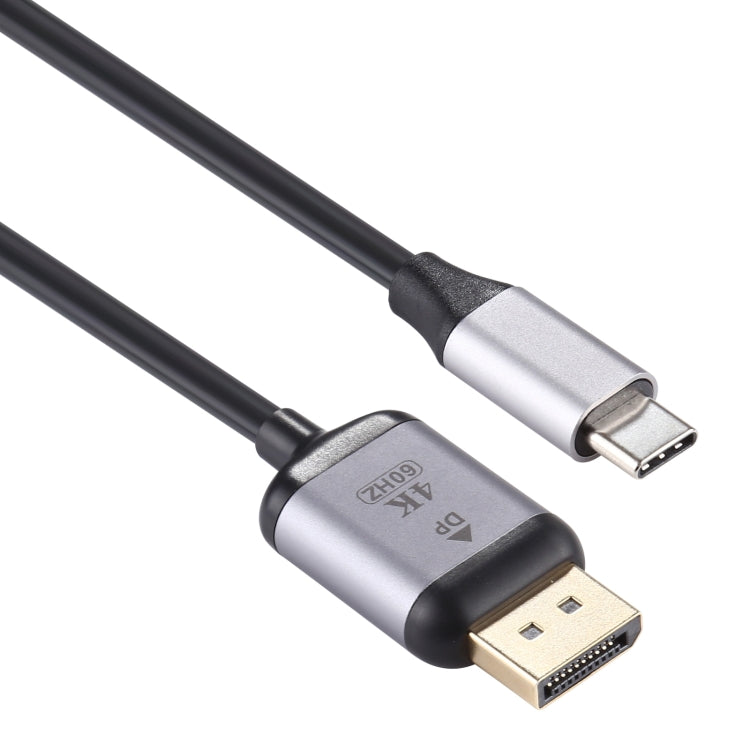 4K 60Hz Type-C / USB-C Stecker zu DP Stecker Adapterkabel, Länge: 1,8m, DP Stecker