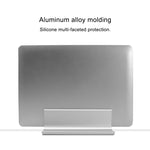 Universeller tragbarer Aluminiumlegierung Einzelsteckplatz Breitenverstellbarer Laptop Vertikaler Kühlständer Basis, Einzelsteckplatz Schwarz, Einzelsteckplatz Silber